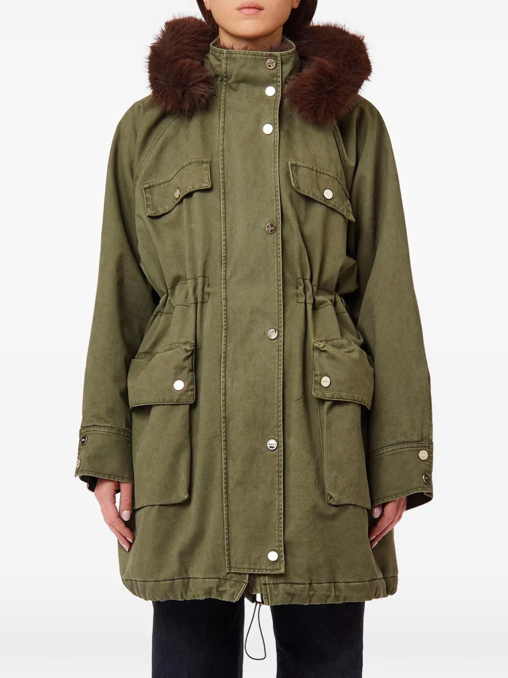 LIU JO faux-fur trim parka
