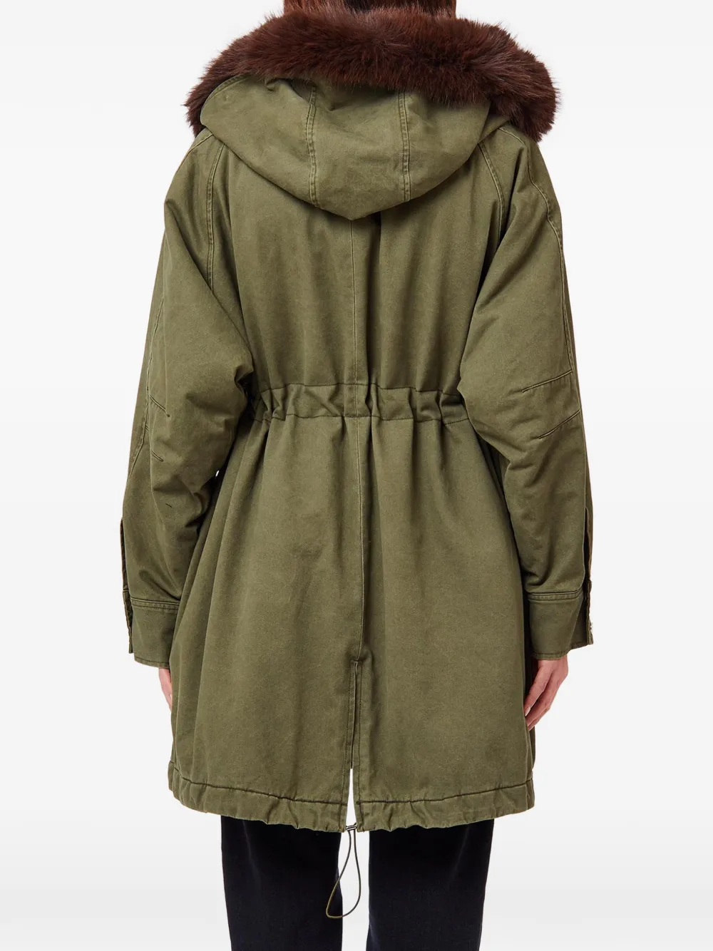 LIU JO Parka met imitatiebont Groen