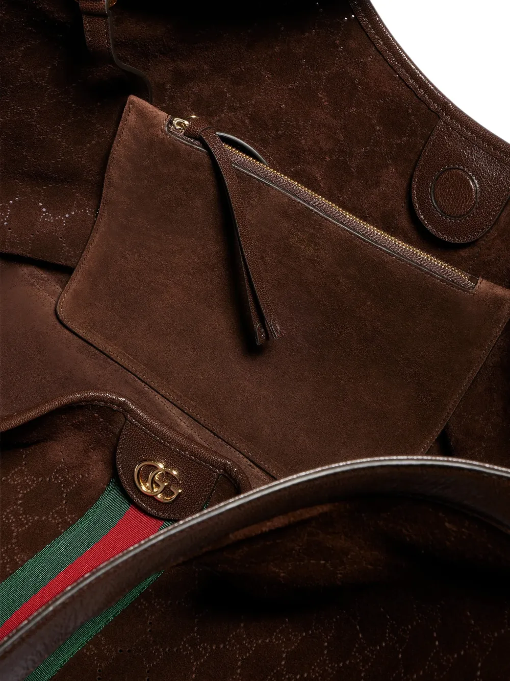 Gucci Grote Giglio shopper Bruin