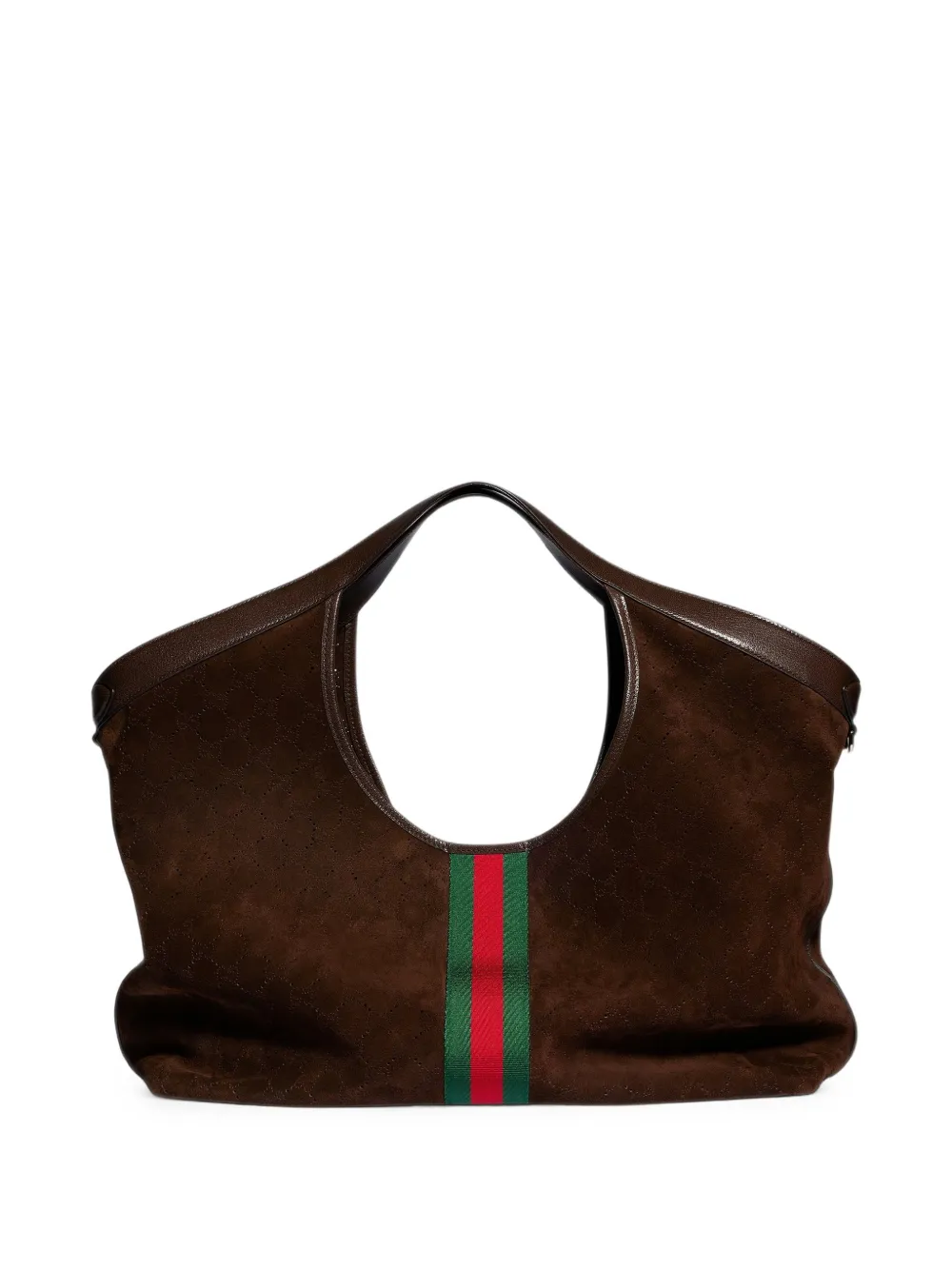 Gucci Grote Giglio shopper Bruin