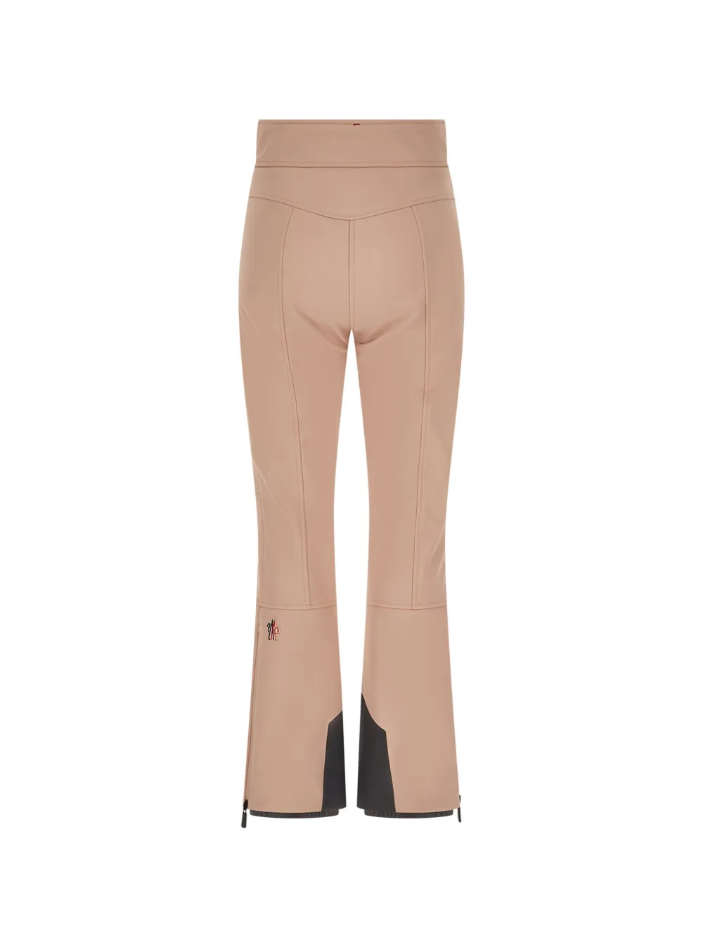 Moncler Grenoble logo-patch flared trousers Beige