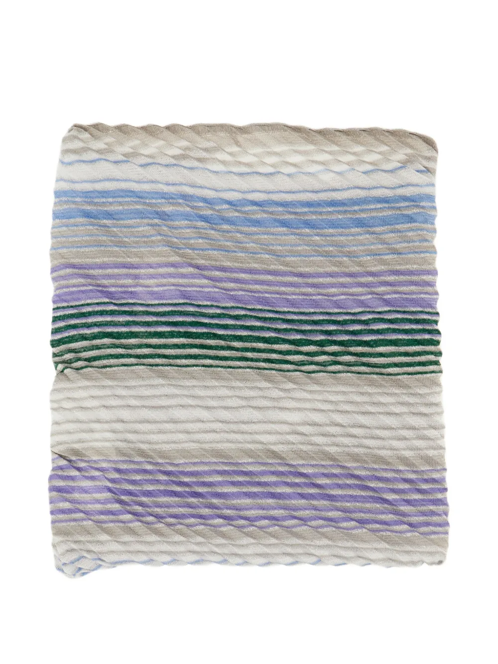 Missoni embroidered striped scarf - Toni neutri