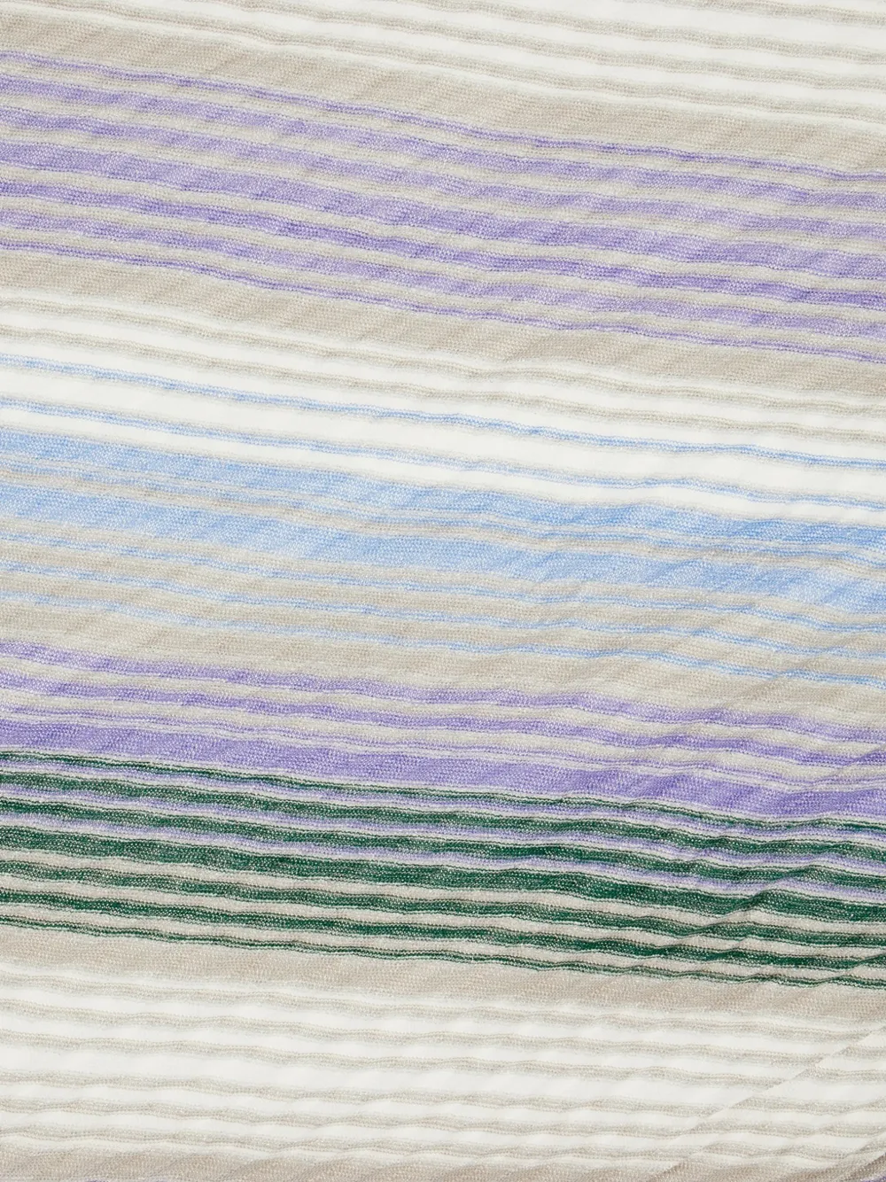 Missoni Gestreepte sjaal met borduurwerk Beige