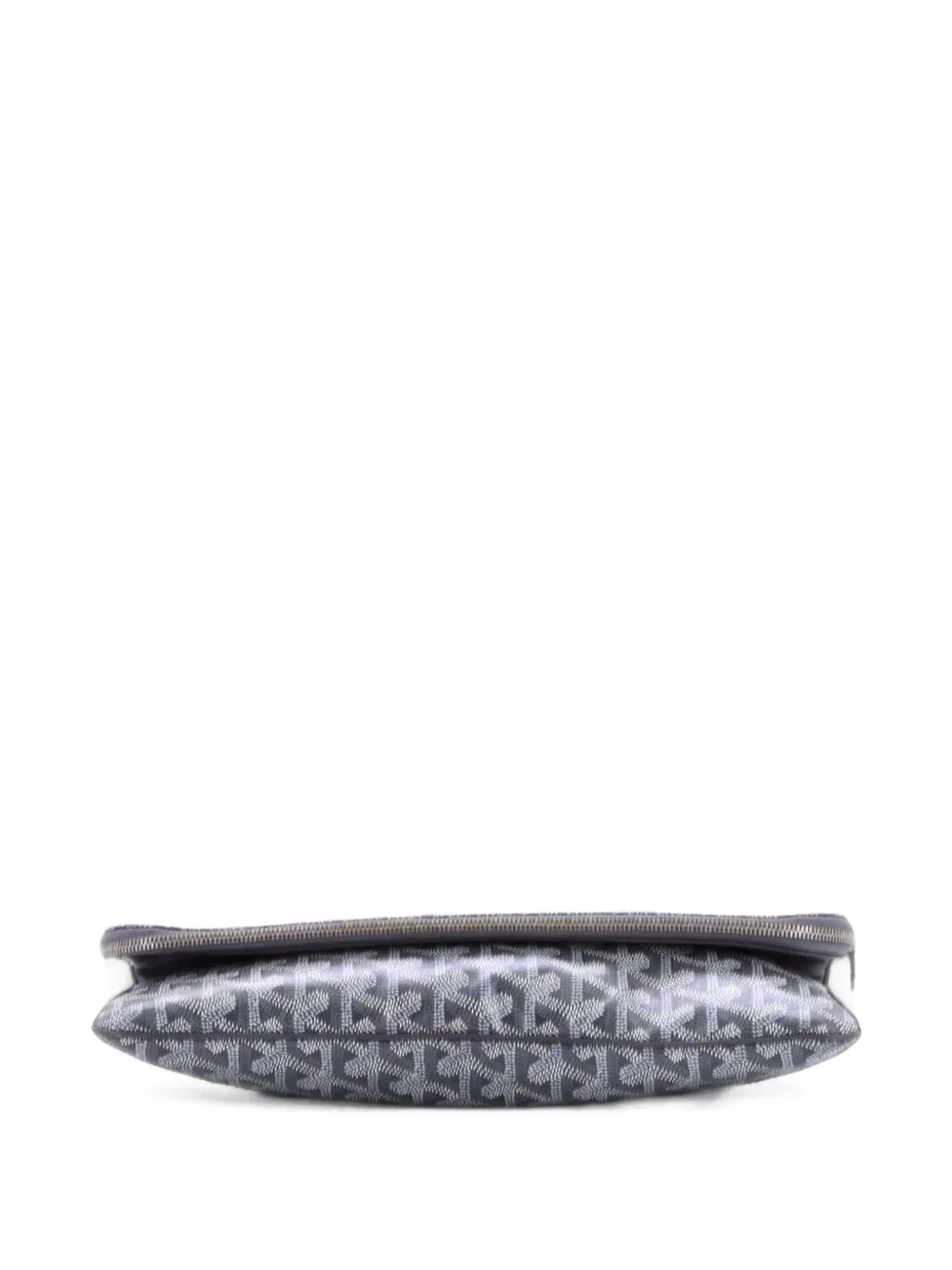 Pre-owned Goyard Saint Marie Coated Canvas Clutch Bag In Grey