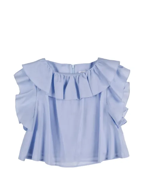 NANAN ruffled sleeveless blouse