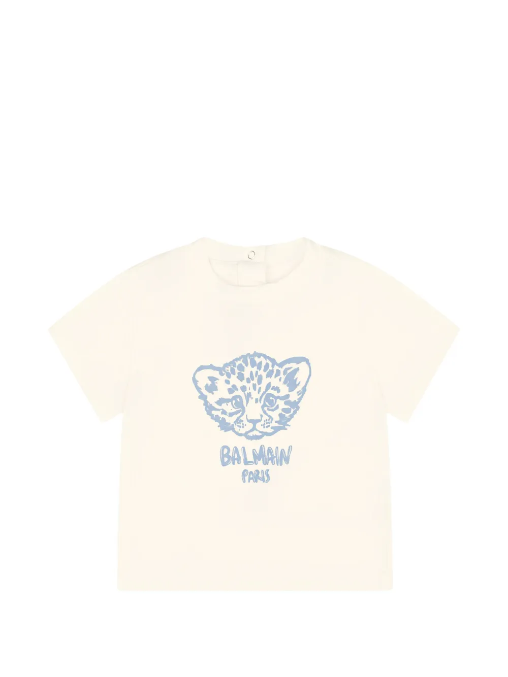 Balmain Kids leopard-print T-shirt - Tons neutres Balmain Kids leopard-print T-shirt - Tons neutres
