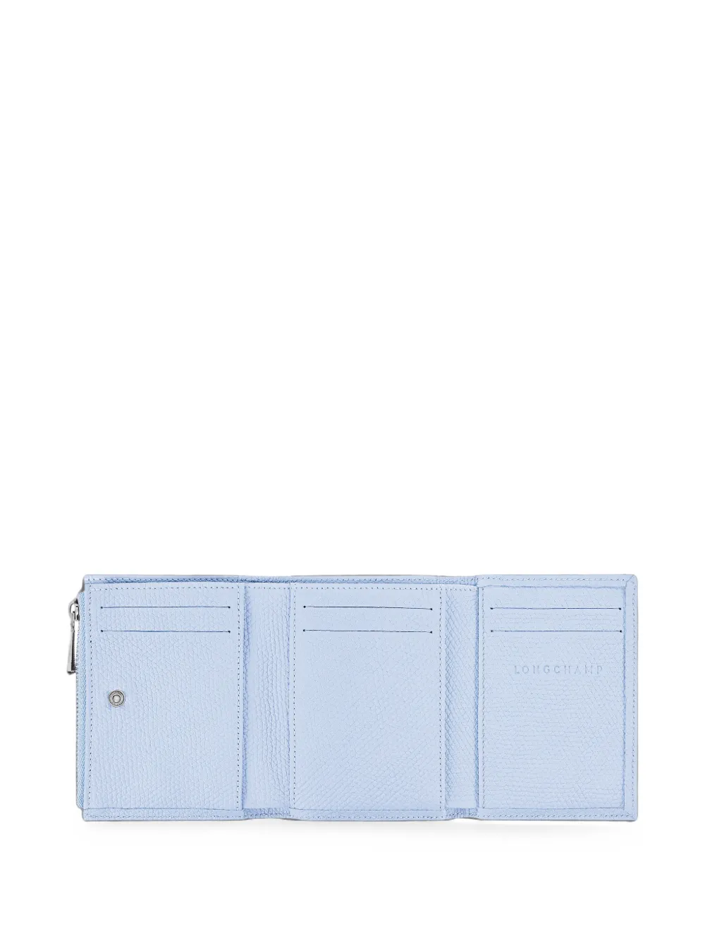 Longchamp Le Roseau compacte portemonnee Blauw