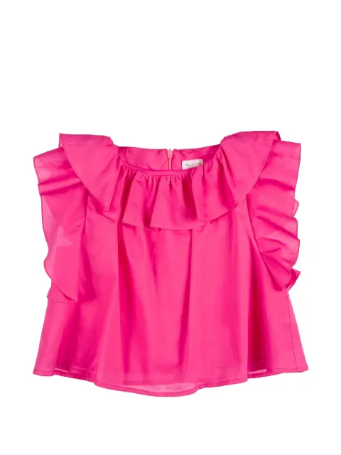 NANAN ruffled sleeveless blouse