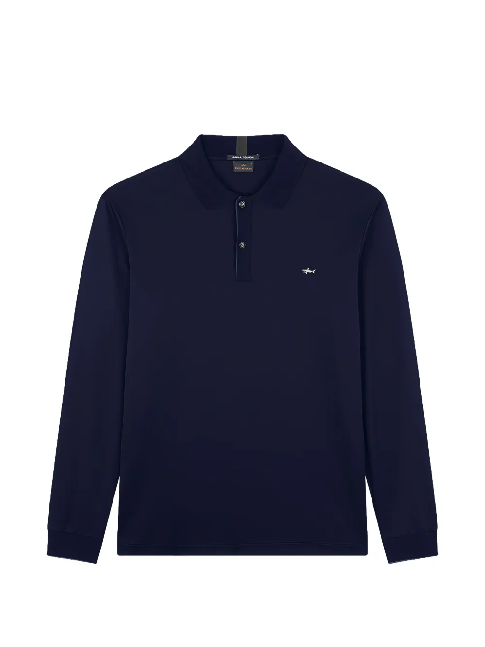 Paul & Shark logo-patch long-sleeve polo shirt
