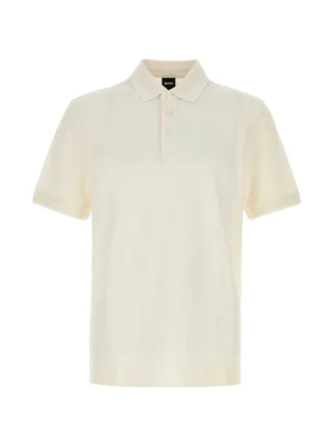 BOSS logo-patch polo shirt