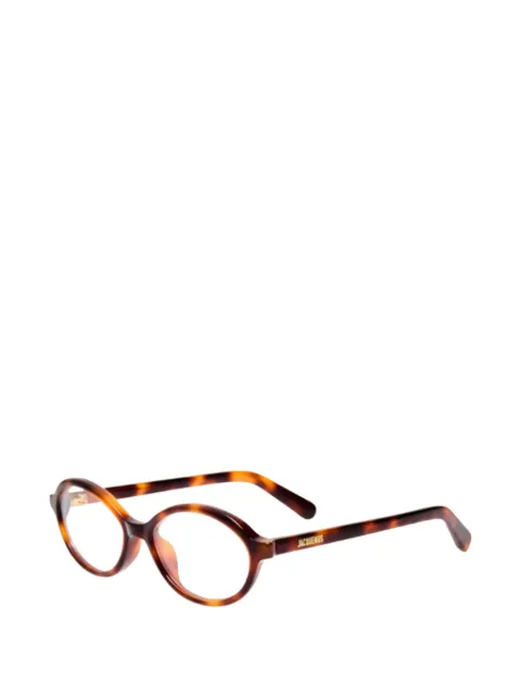 Jacquemus tortoiseshell-effect round-frame glasses