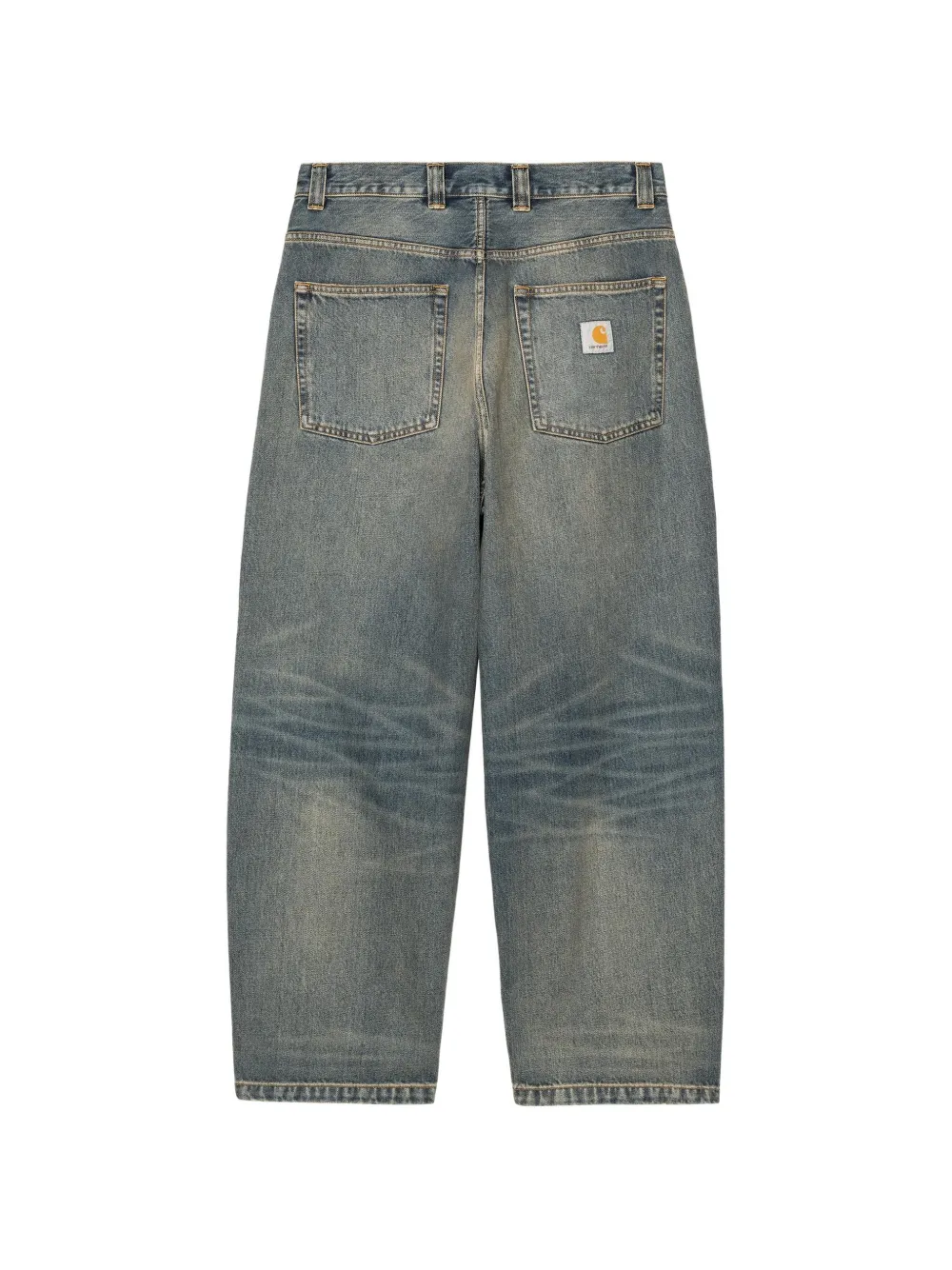 Carhartt WIP Brandon jeans met vervaagd effect en whisker-effect Blauw