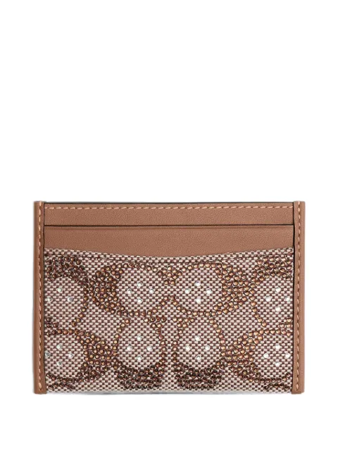 Coach Essential crystal jacquard cardholder
