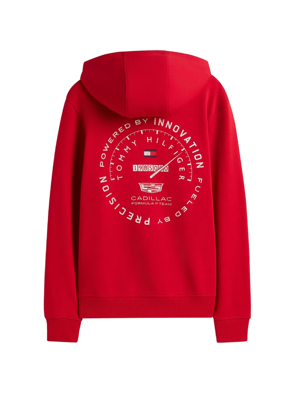 Tommy Hilfiger x Cadillac Formula 1 Team varsity hoodie met grafische print Rood