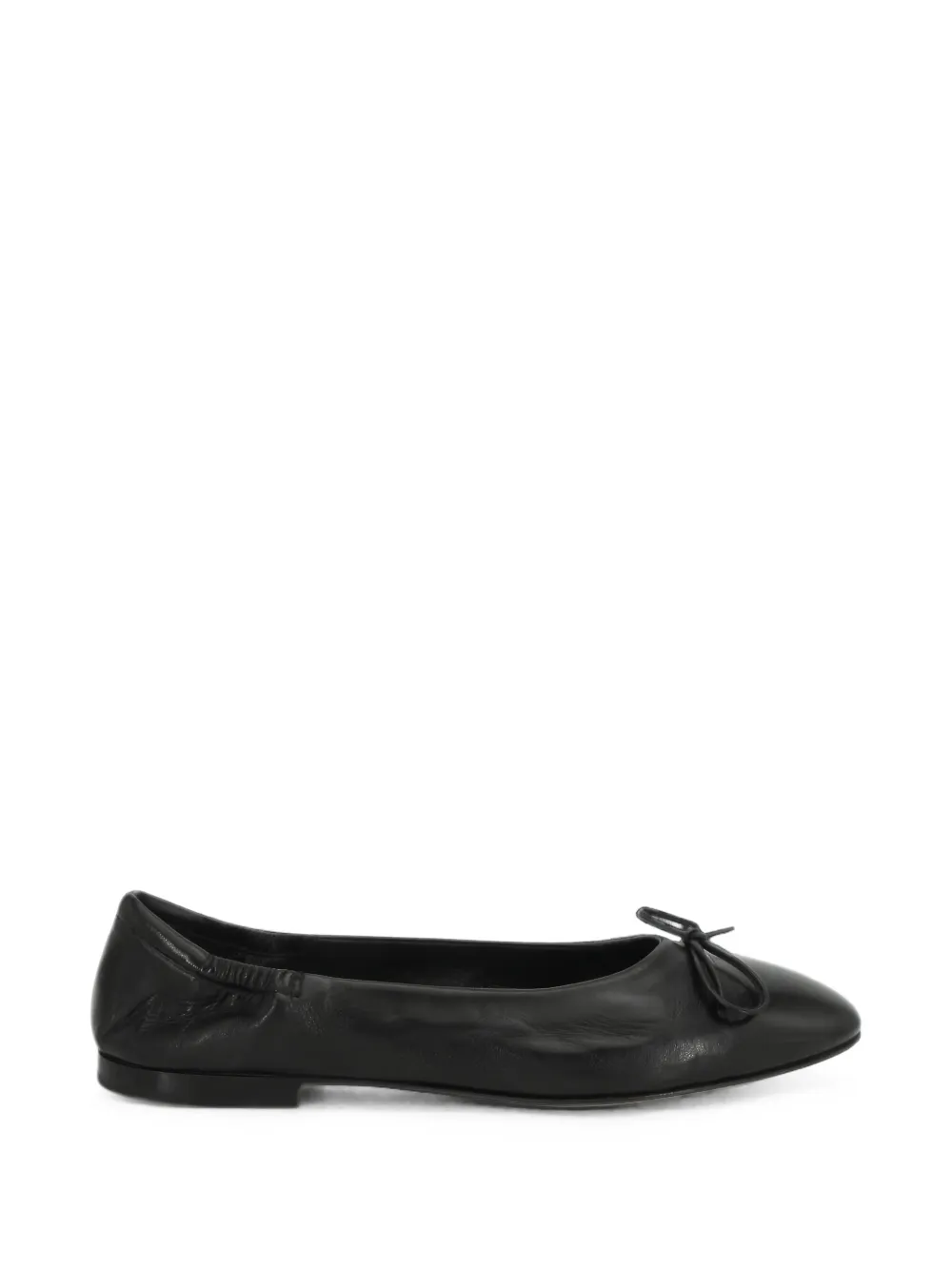 Pomme D´Or Giorgia 0450 bow-detail leather ballet flats - Nero