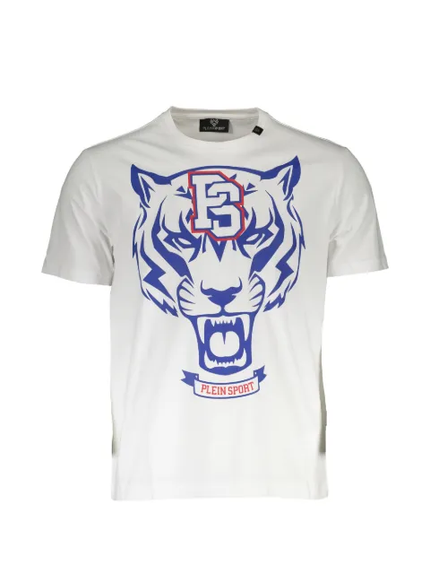 Plein Sport tiger-print cotton T-shirt