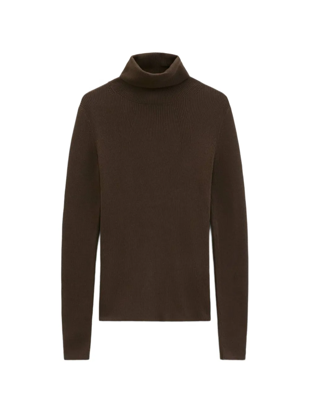 Marc O'Polo ribbed-knit roll-neck sweater Bruin