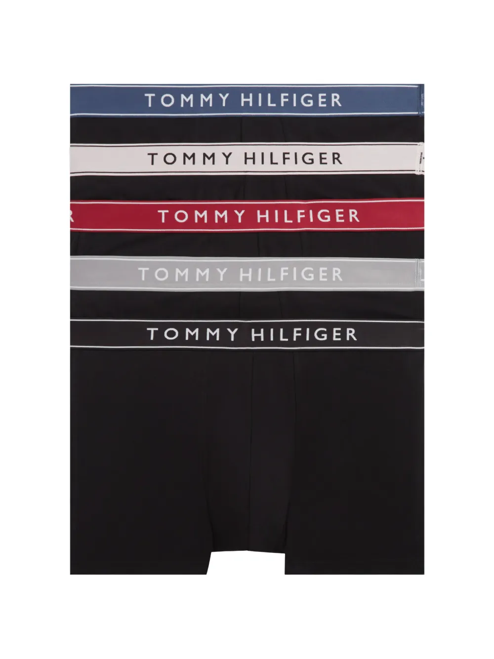 Tommy Hilfiger logo-waistband trunks (set of five) - Nero