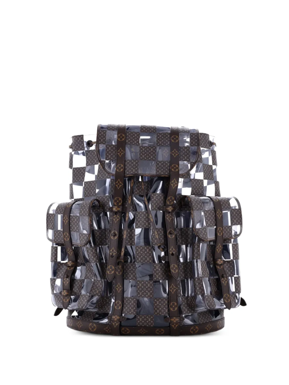 Louis Vuitton Pre-Owned Christopher Limited Edition Monogram Chess Canvas and PVC GM backpack - Braun