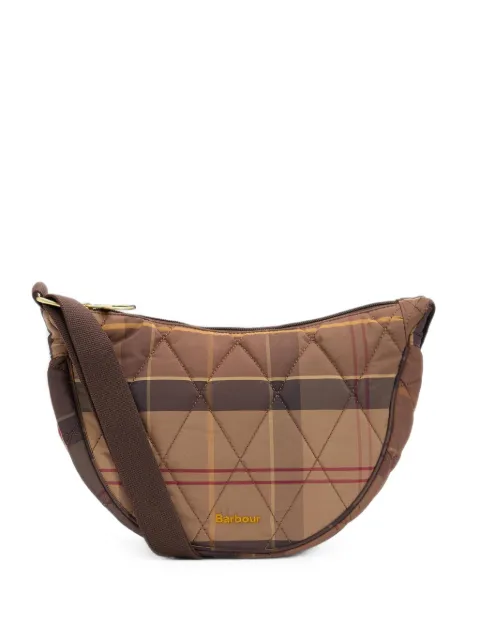 Barbour tartan quilted shoulder bag