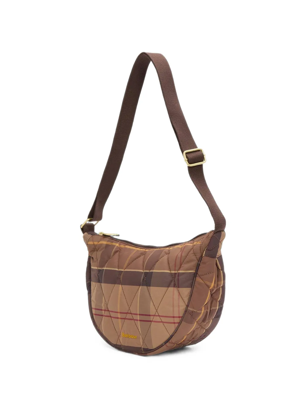Barbour tartan quilted shoulder bag Bruin