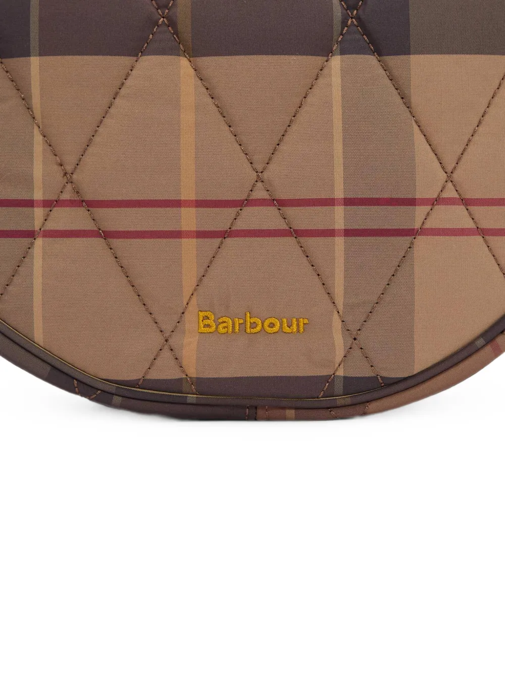 Barbour tartan quilted shoulder bag Bruin