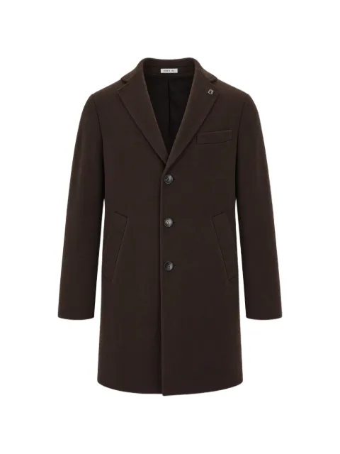 BRERAS MILANO single-breasted wool-blend coat