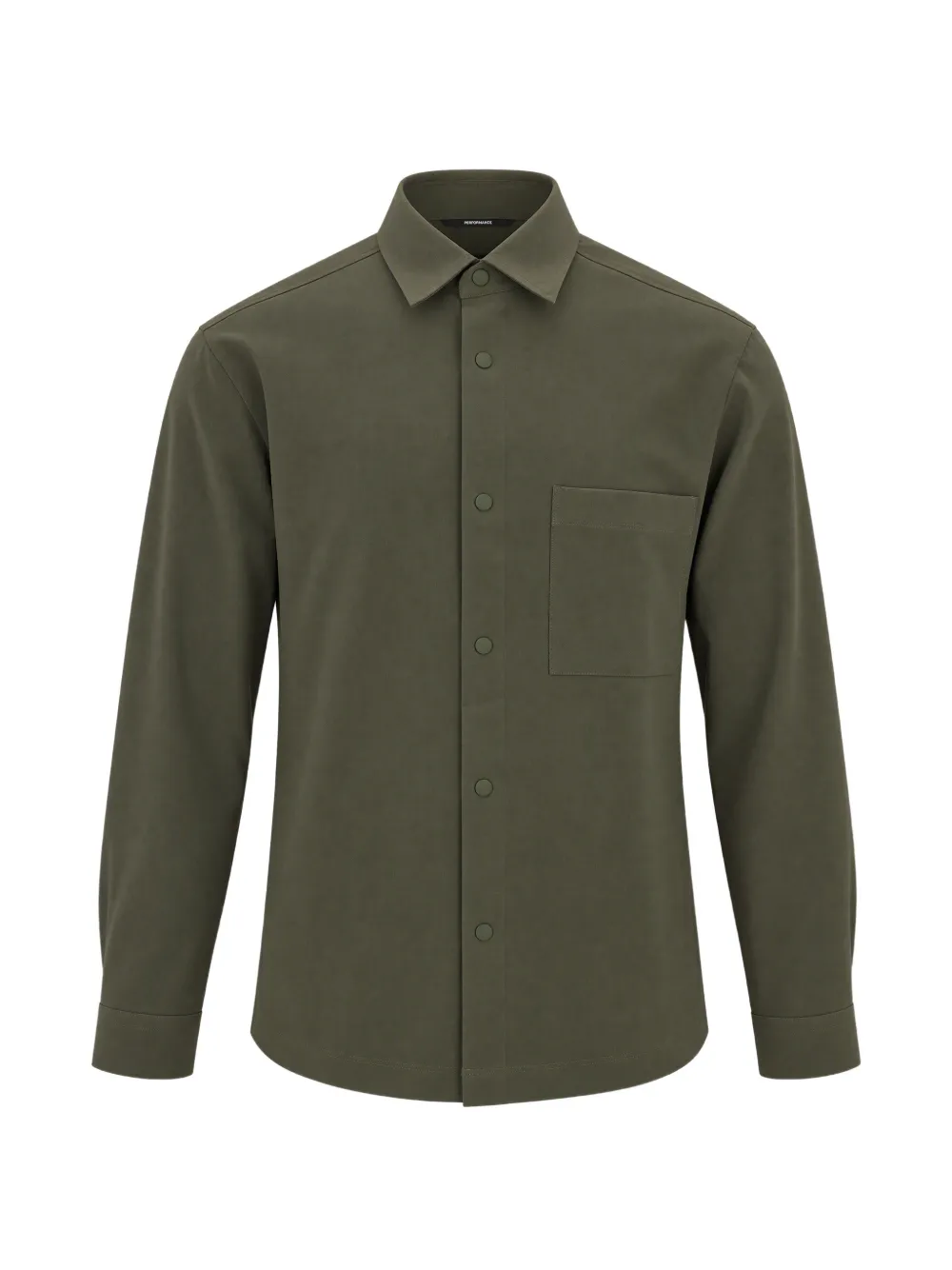 BOSS relaxed-fit shirt in performance stretch ripstop - Grün