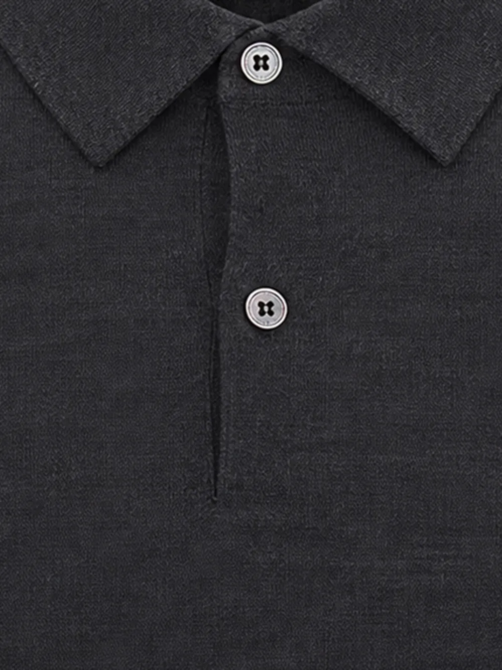 Ballantyne Poloshirt met lange mouwen Grijs
