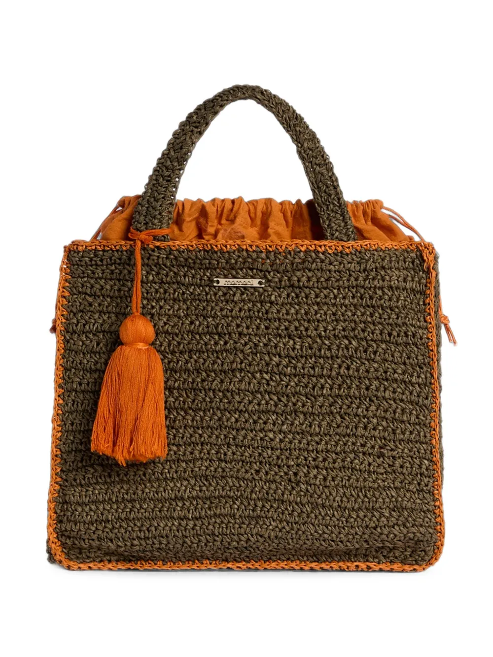 MOMONÌ Maguej paper-raffia shoulder bag