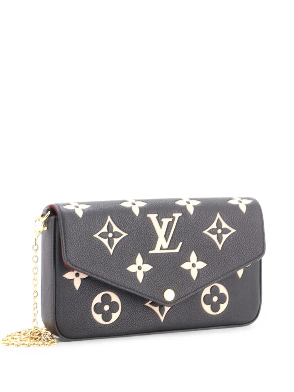 Louis Vuitton Pre-Owned Felicie Pochette Bicolor Monogram Empreinte Giant crossbody bag - Nero