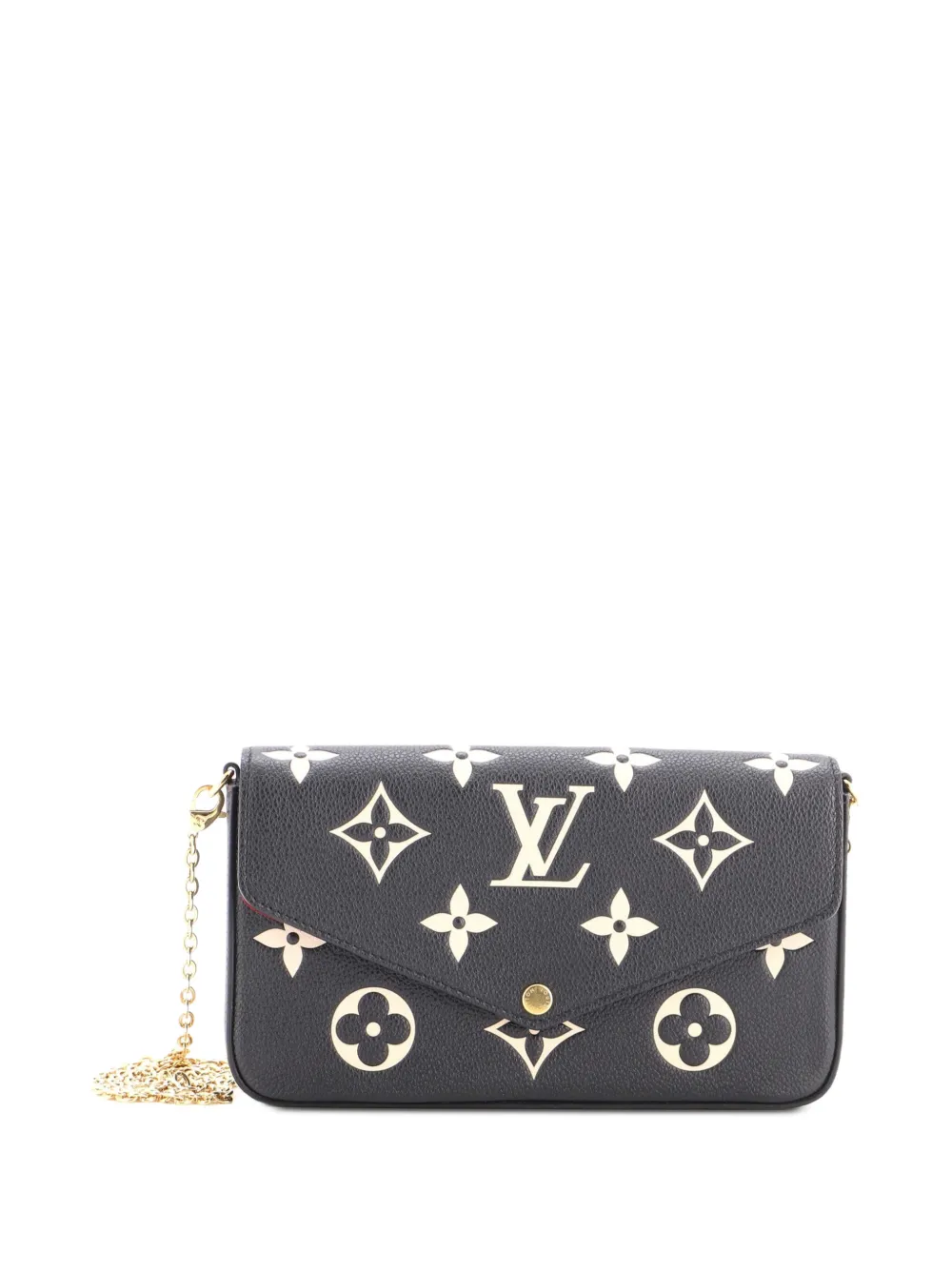 Louis Vuitton Pre-Owned Felicie Pochette Bicolor Monogram Empreinte Giant crossbody bag - Black