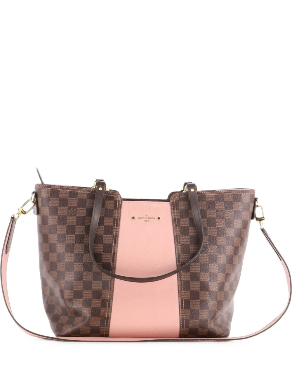 Louis Vuitton Pre-Owned Jersey Handbag Damier with Leather shoulder bag - Rosa