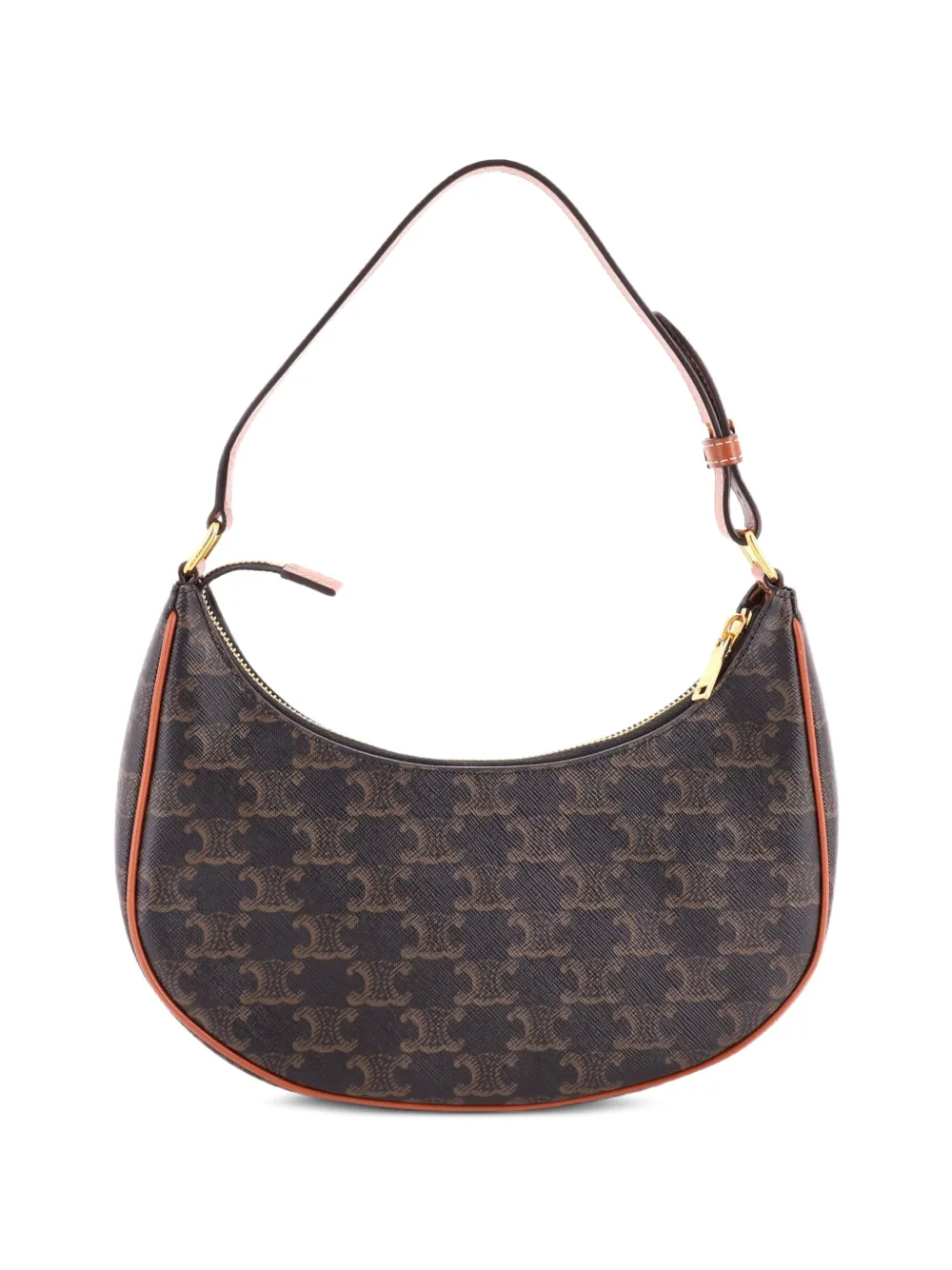 Celine Pre-Owned Ava Bag Triomphe Coated Canvas hobo bag - Brown
