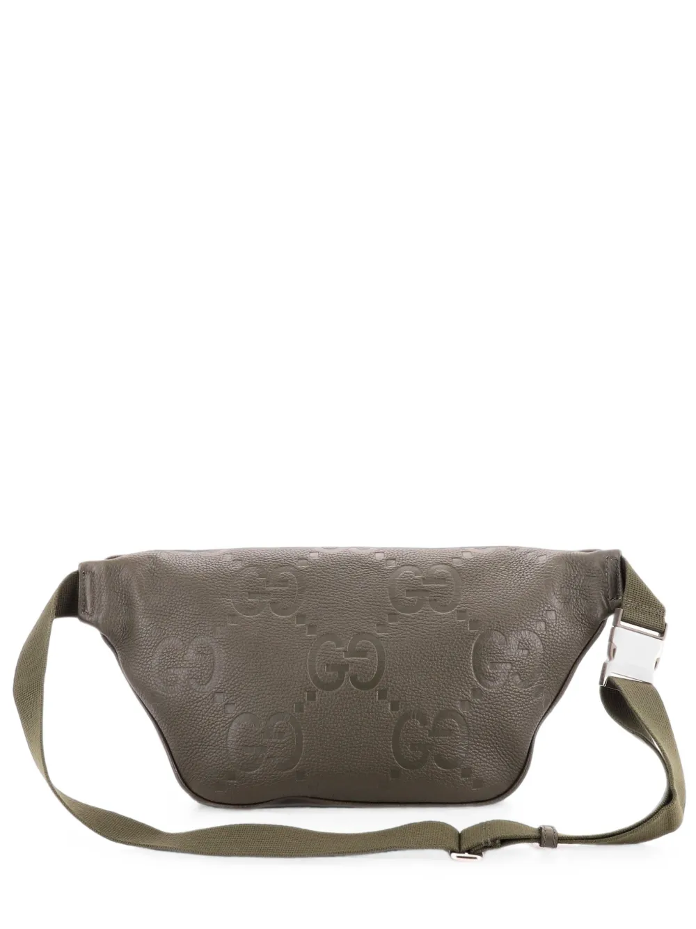 Gucci Pre-Owned sac banane à motif Jumbo GG embossé - Vert Gucci Pre-Owned sac banane à motif Jumbo GG embossé - Vert