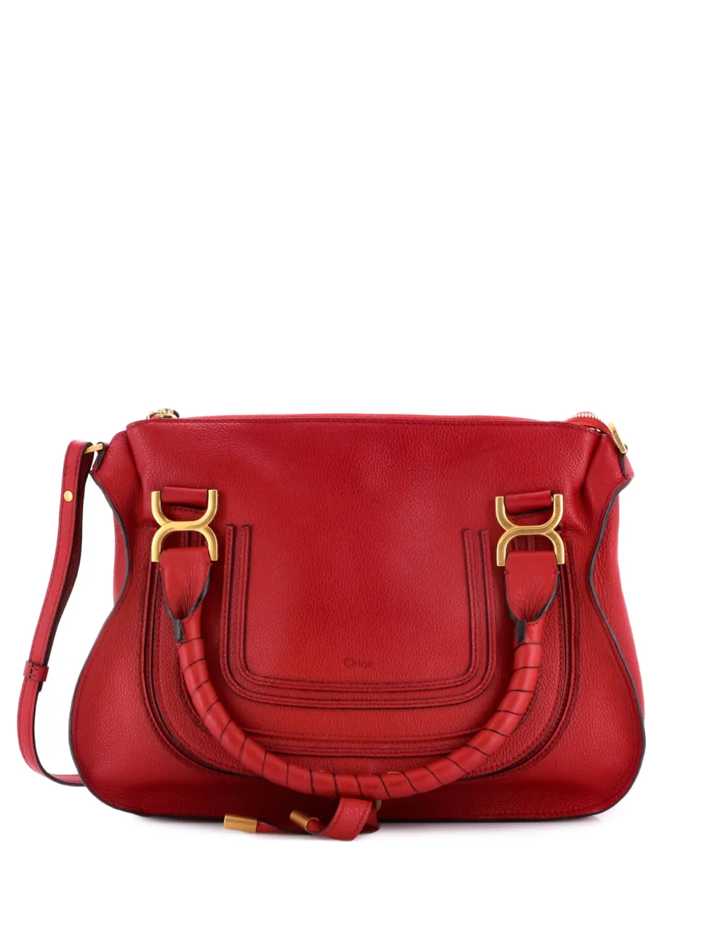Chloé Pre-Owned Marcie Leather Medium satchel - Rot