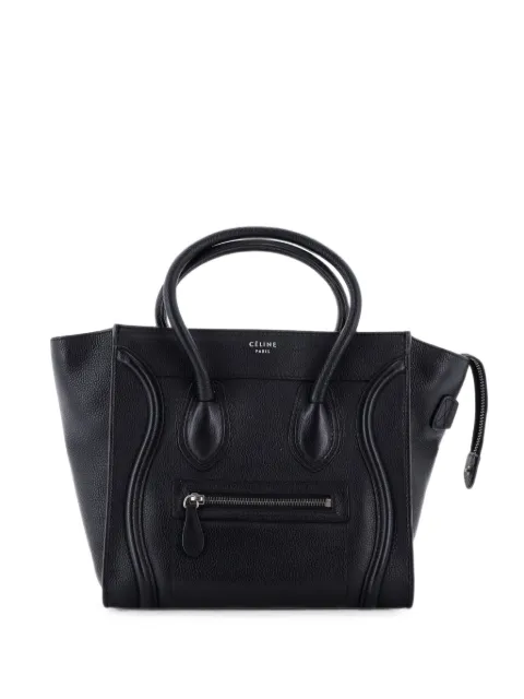 Celine Pre-Owned bolso shopper Luggage Bag micro de piel granulada