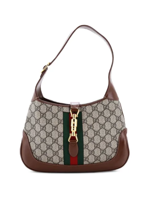 Gucci Pre-Owned Borsa passepartout Jackie 1961 piccola in tela cerata GG