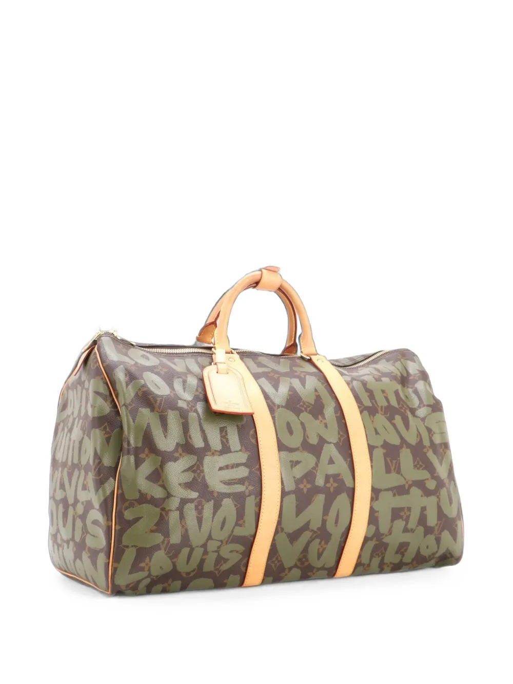 Louis Vuitton Pre-Owned Keepall Bag Limited Edition Monogram Graffiti 50 travel bag - Brown