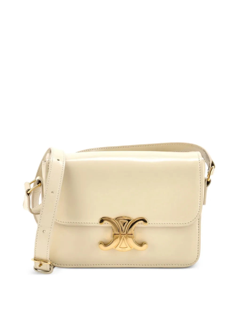 Celine Pre-Owned Triomphe Shoulder Bag Smooth Calfskin Teen crossbody bag - Nude