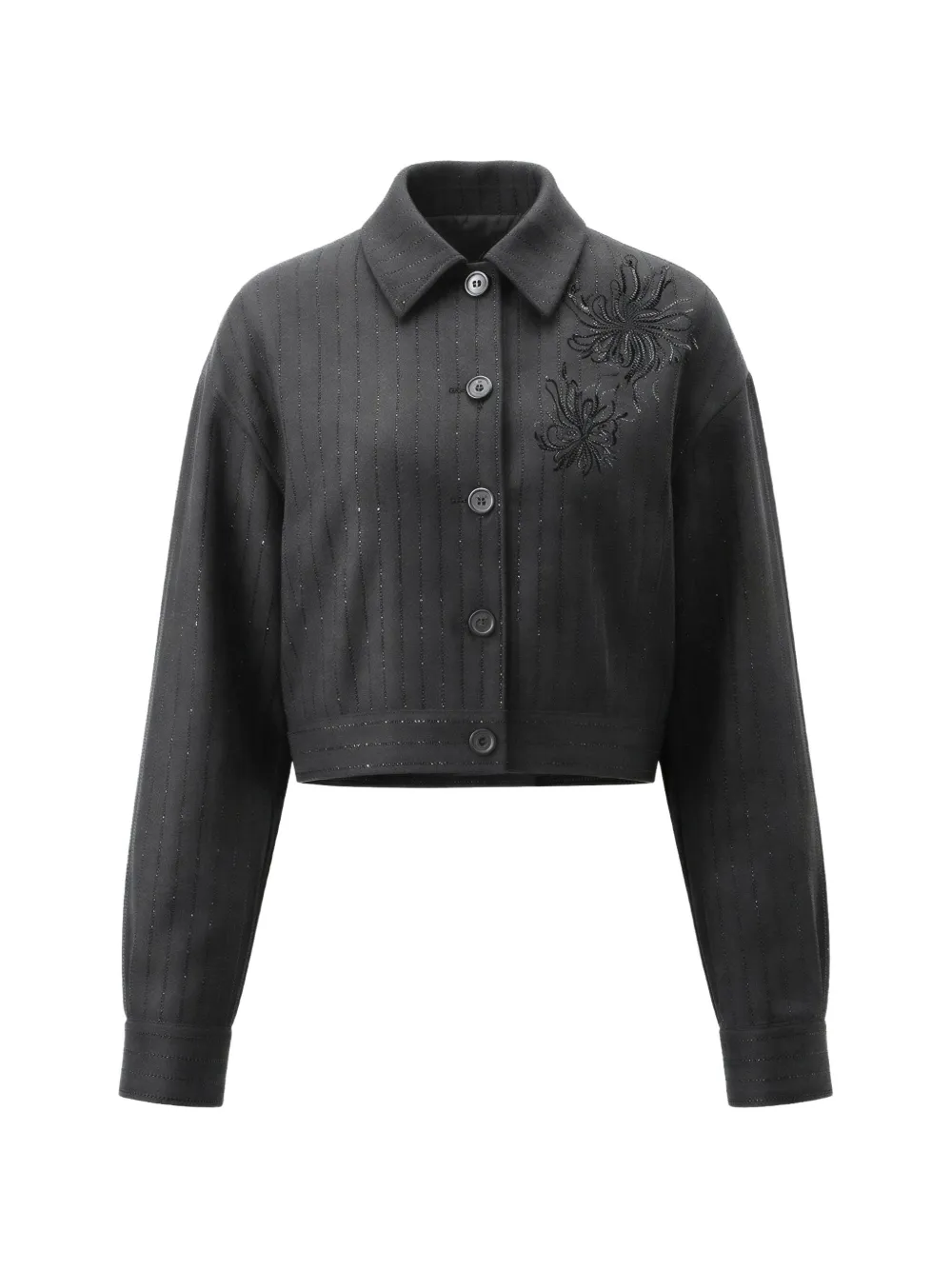 LIU JO embroidered pinstripe jacket