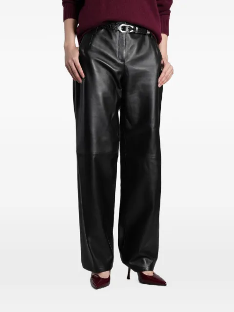 IRO Caracas wide-leg leather trousers