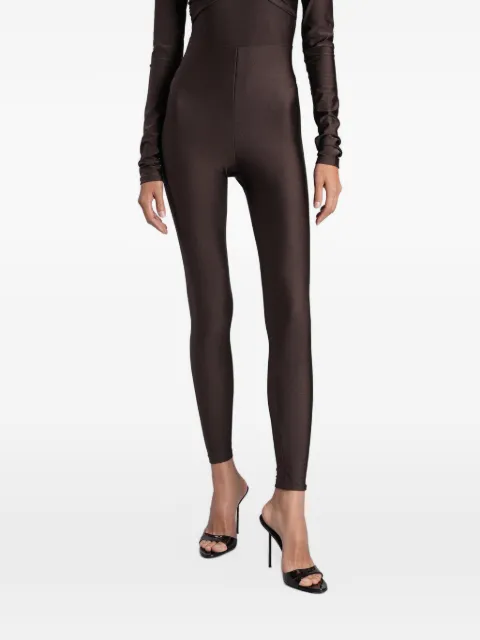 THE ANDAMANE Holly 80's high-waisted shiny leggins