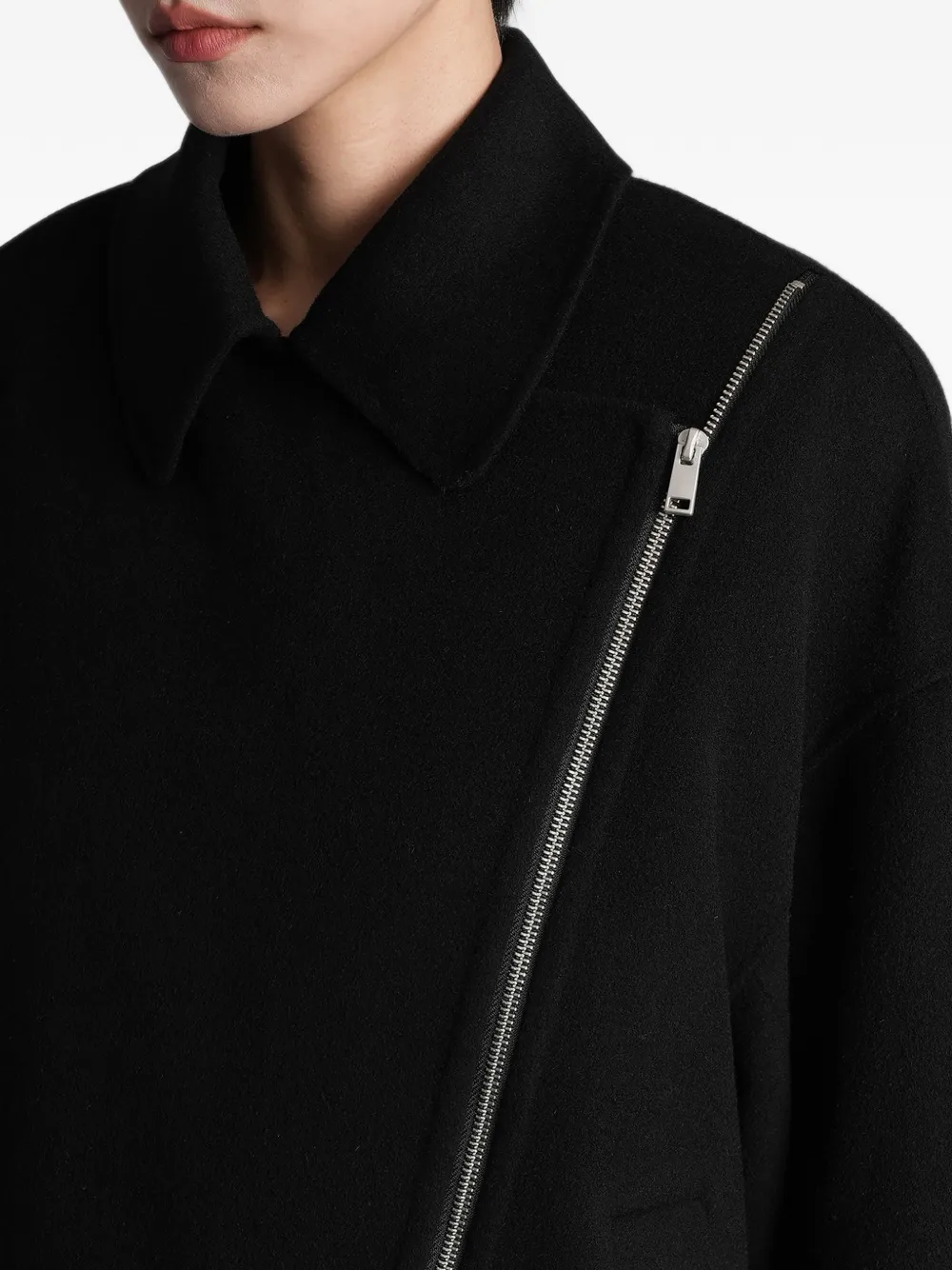 IRO Ampstack jack met asymmetrische ritssluiting Zwart