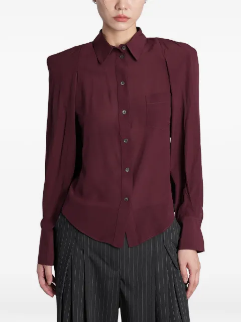 IRO Neon padded-shoulder shirt