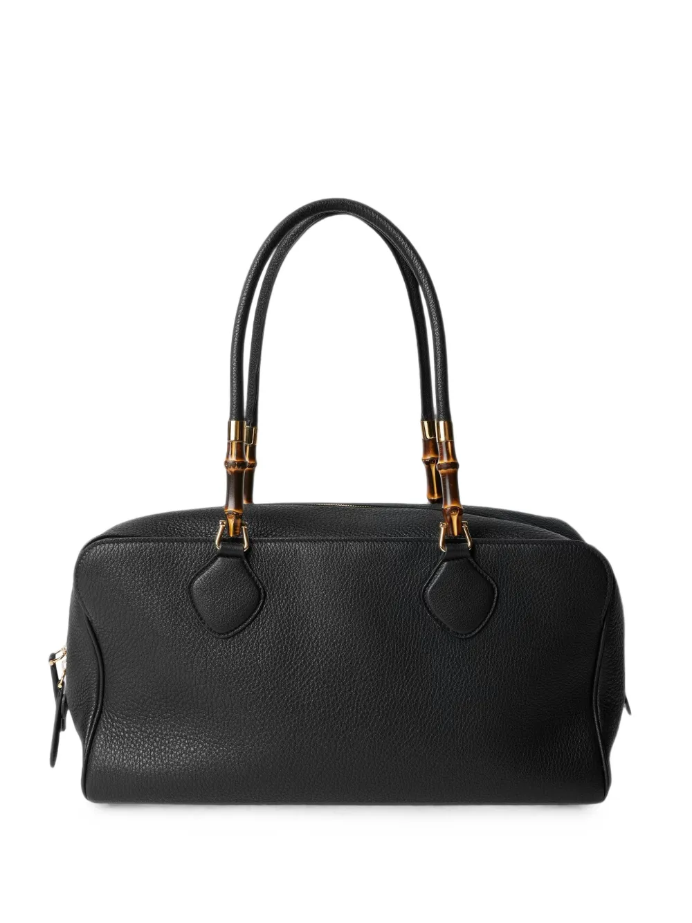 Gucci large Boston bamboo-detail leather tote bag