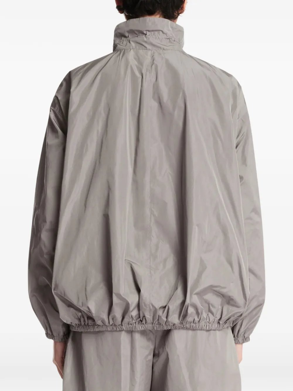 Alexander Wang Oversized trainingsjack met gesmockte hals Grijs