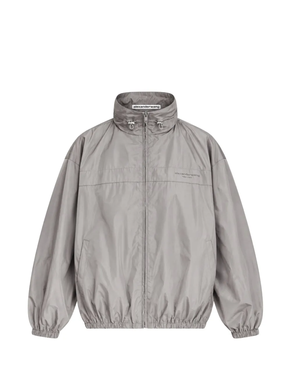 Alexander Wang oversized track jacket with gathered collar