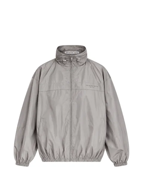 Alexander Wang oversized track jacket with gathered collar
