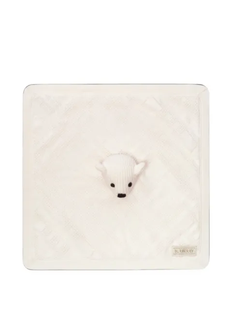 Burberry Kids bear-detail security blanket